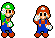 Mario und Luigi tanz